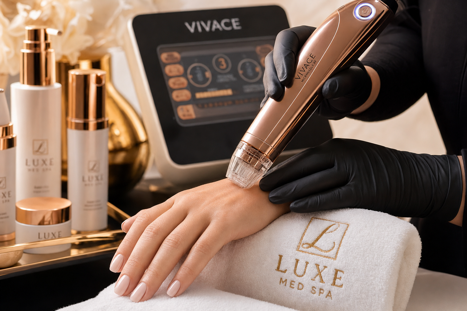 RF microneedling treatment at Tu Es Belle Spa