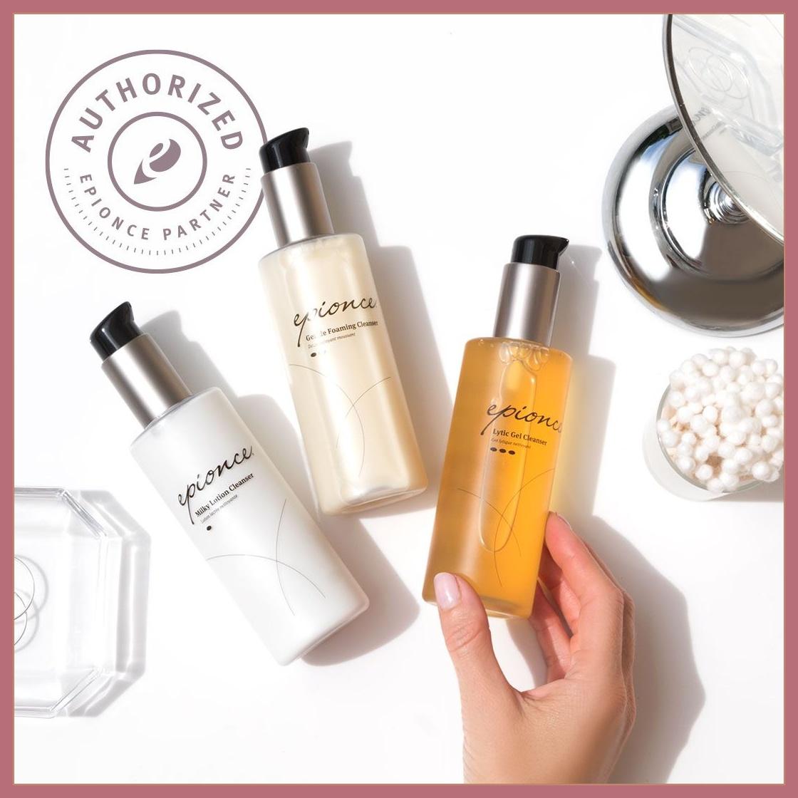 Epionce cleansers - Milky Lotion, Gentle Foaming, Lytic Gel